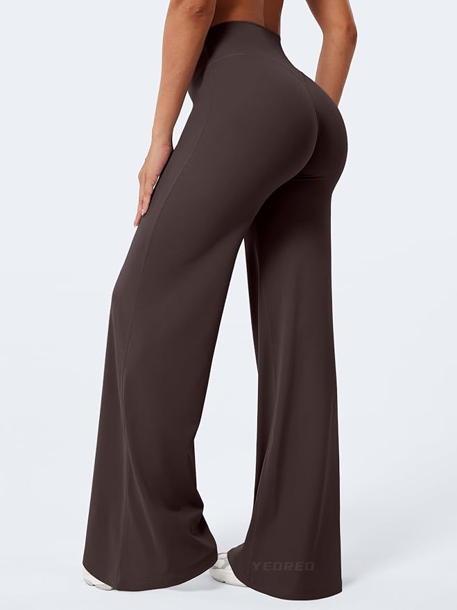 YEOREO Workout Leggings Womens No Front Seam Straight Leggings 29"/ 31.5"/ 33"/ 35" High Waist Buttery Eddiy Gym Yoga Pants