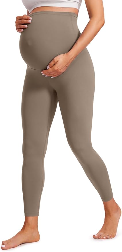 CRZ YOGA Butterluxe Maternity Leggings 25" - Over The Belly Buttery Soft Workout Activewear Yoga Womens Pregnancy Pants