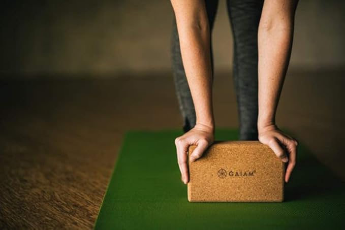 Gaiam Yoga Block - Supportive Latex-Free Eva Foam - Soft Non-Slip Surface with Beveled Edges for Yoga, Pilates, Meditation