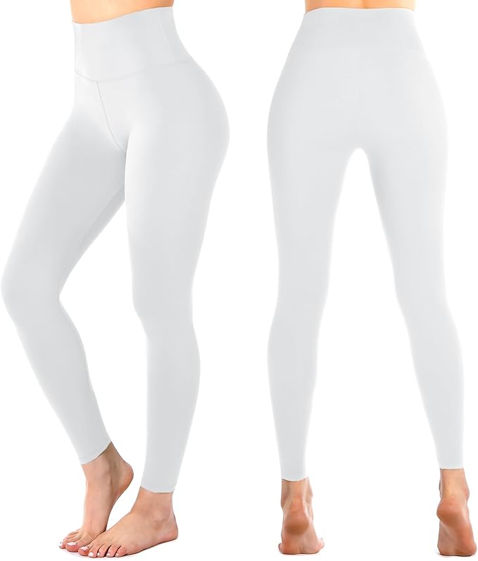 Leafigure High Waisted Leggings for Women- Soft No See-Through Yoga Pants for Gym Workout Running