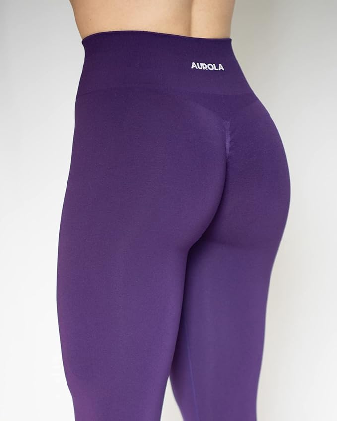 AUROLA Workout Leggings for Women Seamless Scrunch Tights Tummy Control Gym Fitness Girl Sport Active Yoga Pants