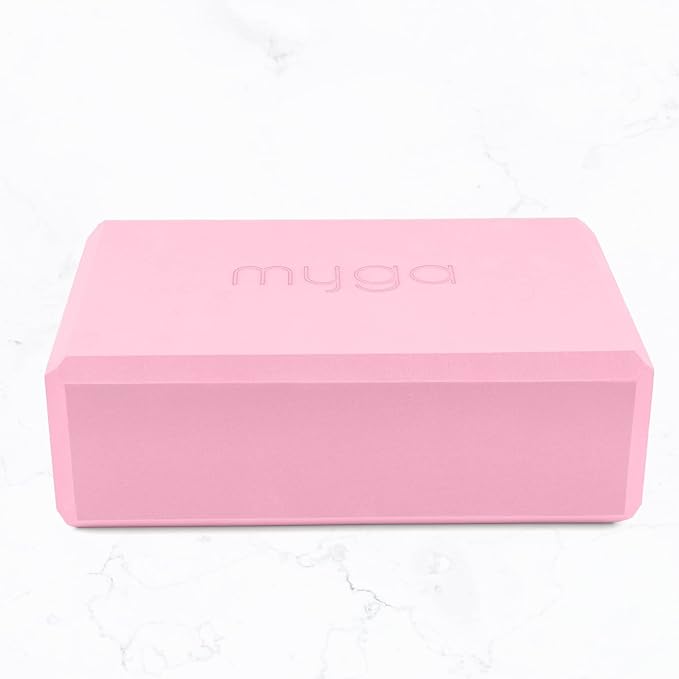 MYGA Yoga Block,Lightweight EVA Foam Yoga Brick,High Density Non-Slip Block for Yoga Poses, Pilates, Balance and Flexibility