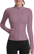 VUTRU Womens Workout Yoga Jacket Lightweight Zip Up Athletic Jacket Lightweight Cropped Jacekt with Pockets