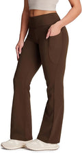 Yogipace Petite/Regular/Tall Women's Bootcut Yoga Pants with Side Pockets, Flare Leggings for Travel, Lounge & Everyday Wear