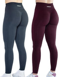 AUROLA Workout Leggings for Women Seamless Scrunch Tights Tummy Control Gym Fitness Girl Sport Active Yoga Pants