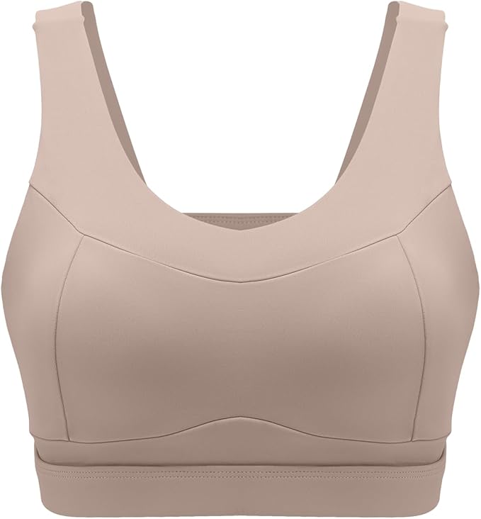 RUNNING GIRL High Impact Sports Bras for Women,Racerback Running Bra Workout Crop Tank Tops Longline Sports Bra Push up