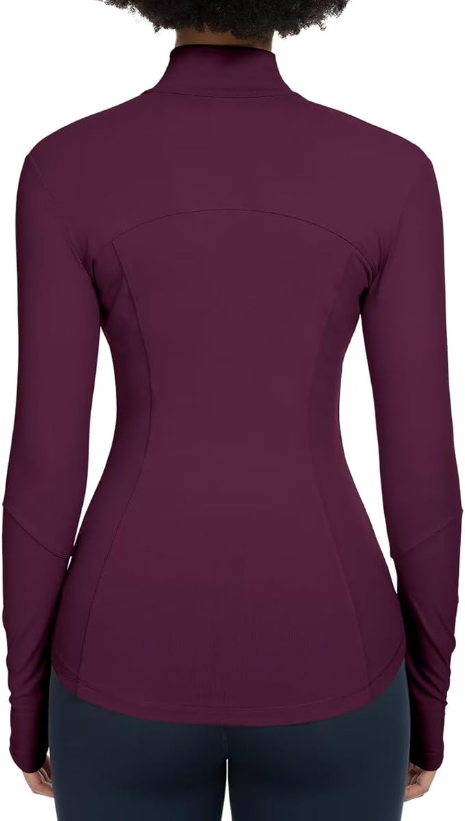 QUEENIEKE Womens Running Jackets Athletic Workout Scrub Jacket Track Full Zip Up Gym for Women Yoga Top
