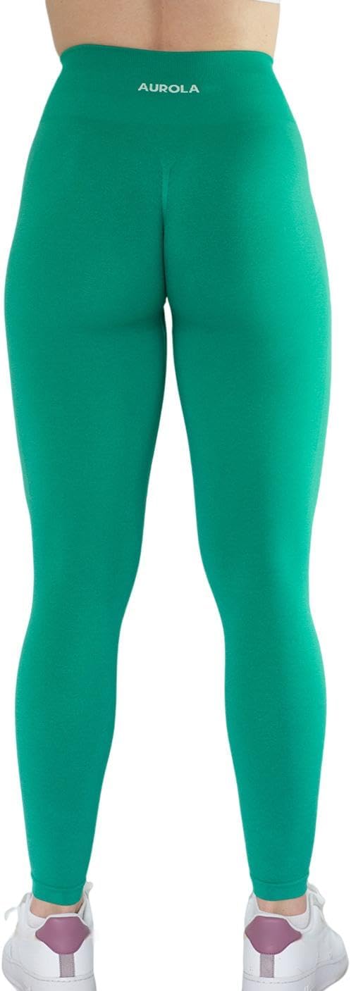 AUROLA Workout Leggings for Women Seamless Scrunch Tights Tummy Control Gym Fitness Girl Sport Active Yoga Pants