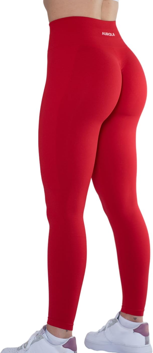 AUROLA Workout Leggings for Women Seamless Scrunch Tights Tummy Control Gym Fitness Girl Sport Active Yoga Pants