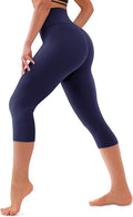 Bluemaple High Waisted Leggings for Women - Tummy Control Pants Non See Through Workout Soft Yoga Pants for Running Plus Size