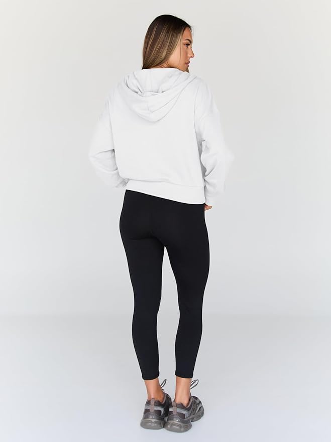 Trendy Queen Hoodies for Women Full Zip Up Cropped Sweatshirts Jackets Casual Comfy Gym Tops Fall Outfits Winter Clothes 2026
