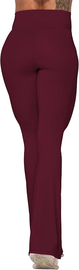 Sunzel Flare Leggings, Crossover Yoga Pants with Tummy Control, High-Waisted and Wide Leg