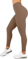 High Waisted Leggings for Women - No Front Seam Tummy Control Yoga Pants for Workout Running No See Through