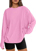 Trendy Queen Womens Spring Tops Oversized Long Sleeve T Shirts 2026 Basic Tee Fall Casual Workout Y2K Clothes