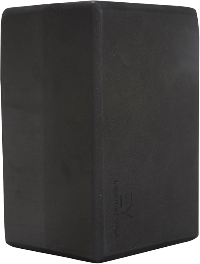 Everyday Yoga Premium Foam Block - Non-Slip High-Density Yoga Block for Balance, Stability & Stretching, EVA Foam Support, Multi Colors (Single Block)