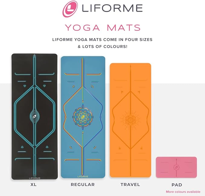 LIFORME Ultimate Everyday Yoga Mat Cleaner, Eco-Friendly, Natural & Organic Yoga Mat Cleaner, Vegan, Safe for all Yoga Mats, No Sticky Or Slimy Residue - Cleans, Restores, Refreshes - 150ml/5oz