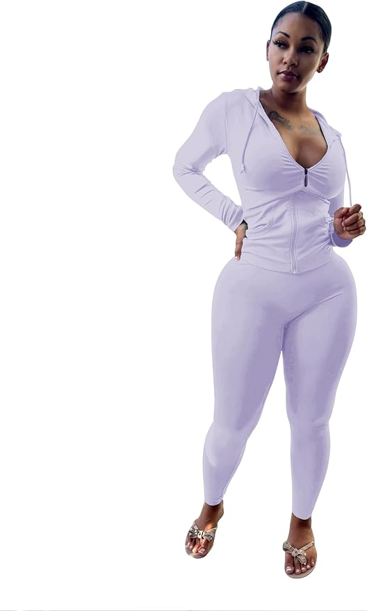 Mrskoala Two Piece Outfits for Women Jogger Sets Workout Sweat Suits Tracksuit Pants Set