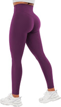 YEOREO Workout Leggings for Women Hidden Scrunch Tummy Control Leggings Agathia High Waisted Gym Yoga Pants