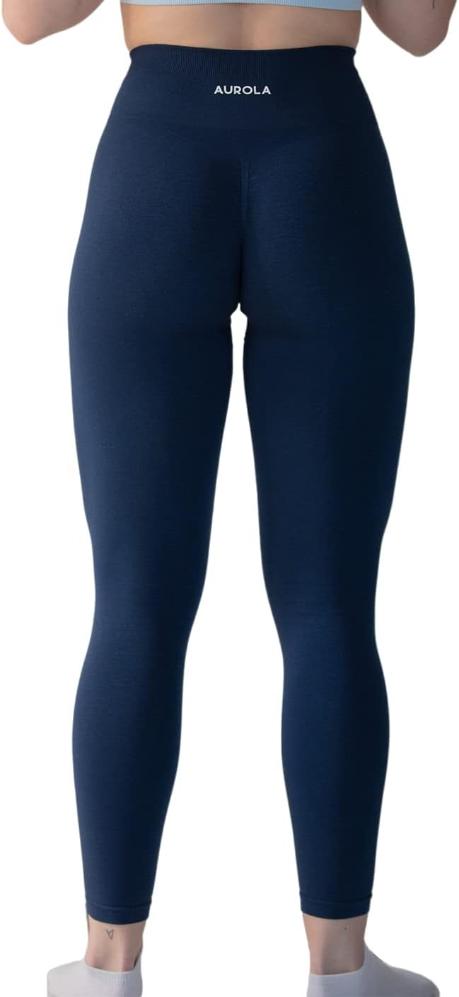 AUROLA Workout Leggings for Women Seamless Scrunch Tights Tummy Control Gym Fitness Girl Sport Active Yoga Pants