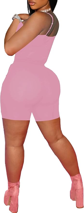 HBQ Women 2 Piece Outfits Sleeveless Tank Tops Biker Short Workout Jogger Sets Summer