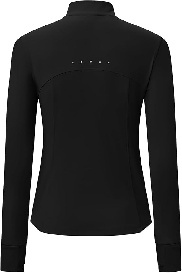 BGOWATU Women's Workout Athletic Jacket Full Zip Running Jackets Gym Yoga Track Tops with Pockets Thumb Hole