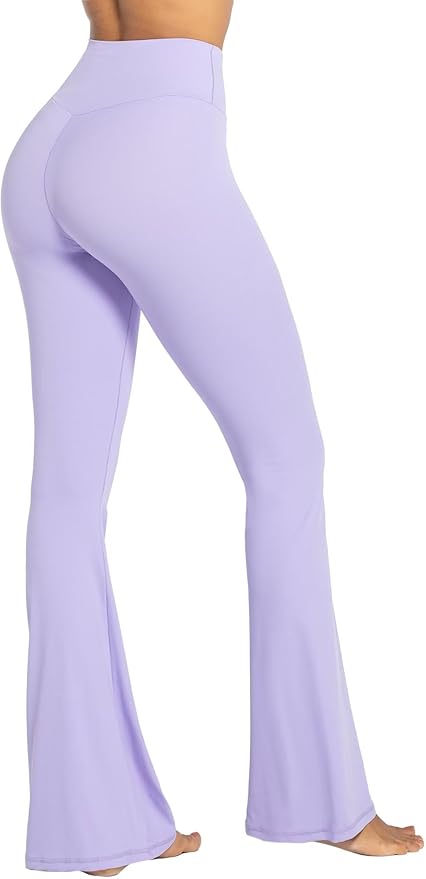 Sunzel Flare Leggings, Crossover Yoga Pants with Tummy Control, High-Waisted and Wide Leg