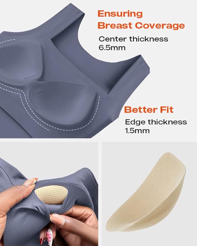 CHICME Womens U Neck Shapewear Built-in Bra Tank High Strechy Sleeveless Slim Fit Tops Camisole Workout Tops