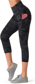 Dragon Fit High Waist Yoga Leggings with 3 Pockets,Tummy Control Workout Running 4 Way Stretch Yoga Pants