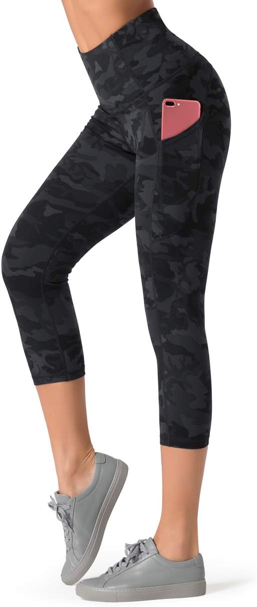 Dragon Fit High Waist Yoga Leggings with 3 Pockets,Tummy Control Workout Running 4 Way Stretch Yoga Pants