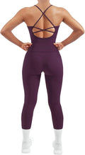 SUUKSESS Women 2 Piece Workout Sets Padded Tank Tops Tummy Control Leggings Gym Outfits