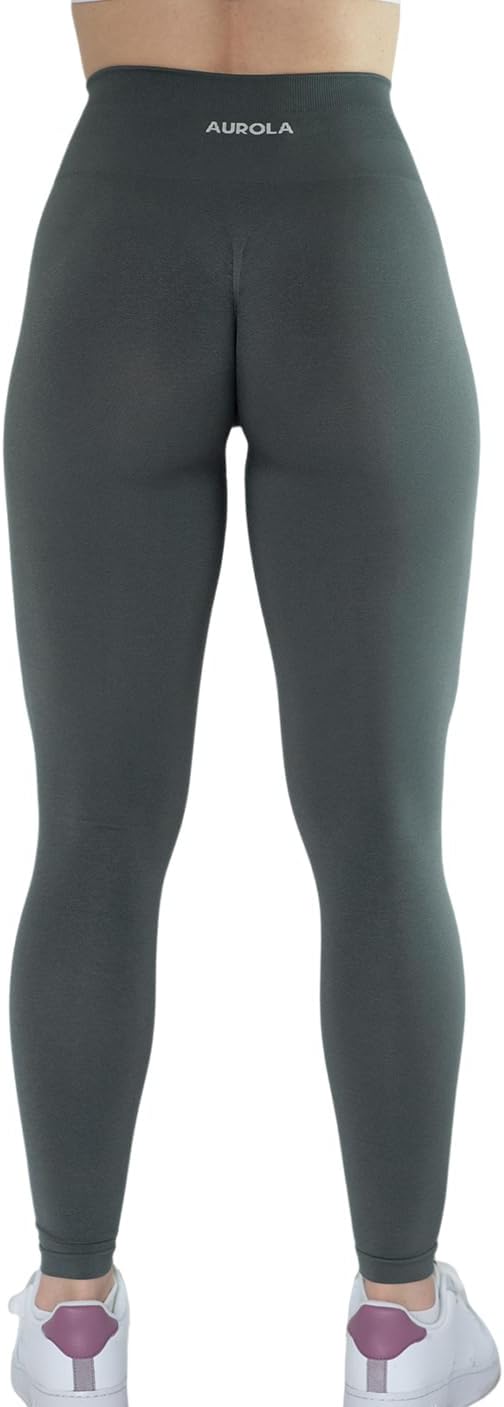 AUROLA Workout Leggings for Women Seamless Scrunch Tights Tummy Control Gym Fitness Girl Sport Active Yoga Pants