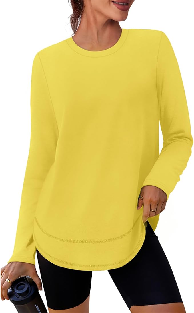 XIEERDUO Women's Workout Tops Long Sleeve Quick Dry Shirts for Hiking Running S-3XL
