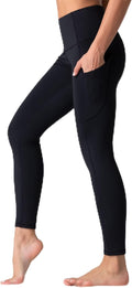 Dragon Fit High Waist Yoga Leggings with 3 Pockets,Tummy Control Workout Running 4 Way Stretch Yoga Pants