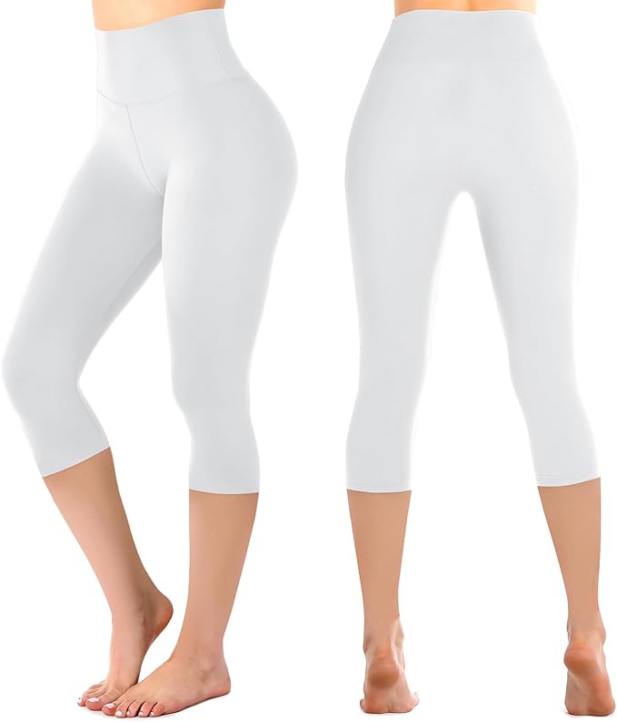 Leafigure High Waisted Leggings for Women- Soft No See-Through Yoga Pants for Gym Workout Running