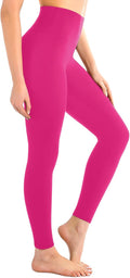 Leafigure High Waisted Leggings for Women- Soft No See-Through Yoga Pants for Gym Workout Running