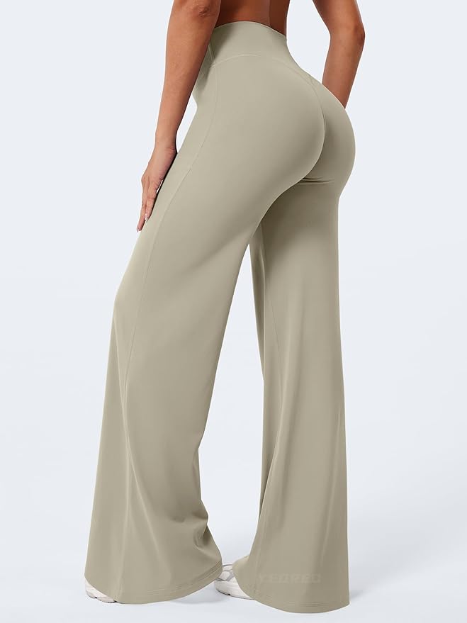 YEOREO Workout Leggings Womens No Front Seam Straight Leggings 29"/ 31.5"/ 33"/ 35" High Waist Buttery Eddiy Gym Yoga Pants