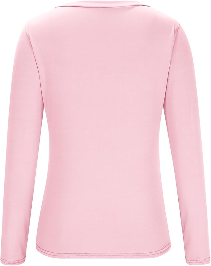 Yoga Tops for Women Long Sleeve Compression Going Out Tops Workout Sets Gym Shirts Cute Cropped V Neck Dance Outfits