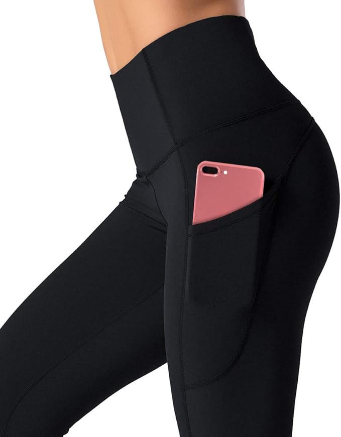 Dragon Fit High Waist Yoga Leggings with 3 Pockets,Tummy Control Workout Running 4 Way Stretch Yoga Pants