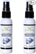 EuroSpa Aromatics Lavender Infused Pure Eucalyptus Oil Yoga Mat Cleaner & Deodorizer, Plant-Derived- Premium Aromatherapeutic & Relaxing Essential Oil Spray - 2oz, 2 Pack