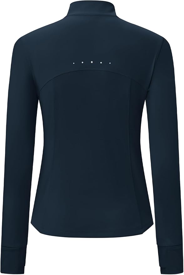 BGOWATU Women's Workout Athletic Jacket Full Zip Running Jackets Gym Yoga Track Tops with Pockets Thumb Hole