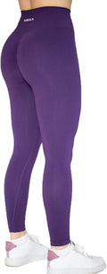 AUROLA Workout Leggings for Women Seamless Scrunch Tights Tummy Control Gym Fitness Girl Sport Active Yoga Pants