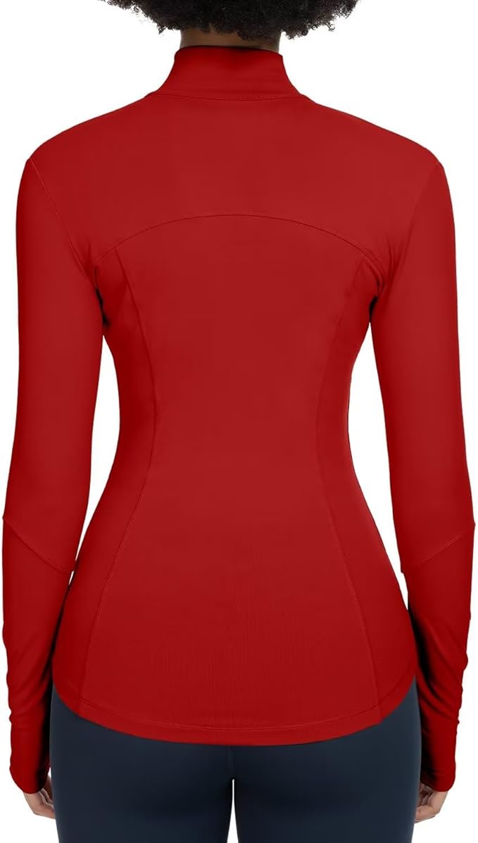 QUEENIEKE Womens Running Jackets Athletic Workout Scrub Jacket Track Full Zip Up Gym for Women Yoga Top