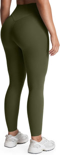Aoxjox High Waisted Workout Leggings for Women Tummy Control Buttery Soft Yoga Metamorph Deep V Pants 26"
