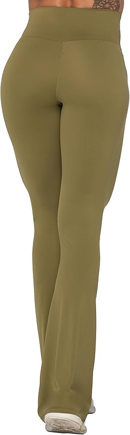 Sunzel Flare Leggings, Crossover Yoga Pants with Tummy Control, High-Waisted and Wide Leg