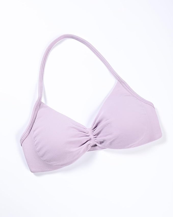 AUROLA Influence Strappy Bra Sports Bras for Women, Backless Padded Impact Strappy Bra Workout Gym Yoga with Removable Cups