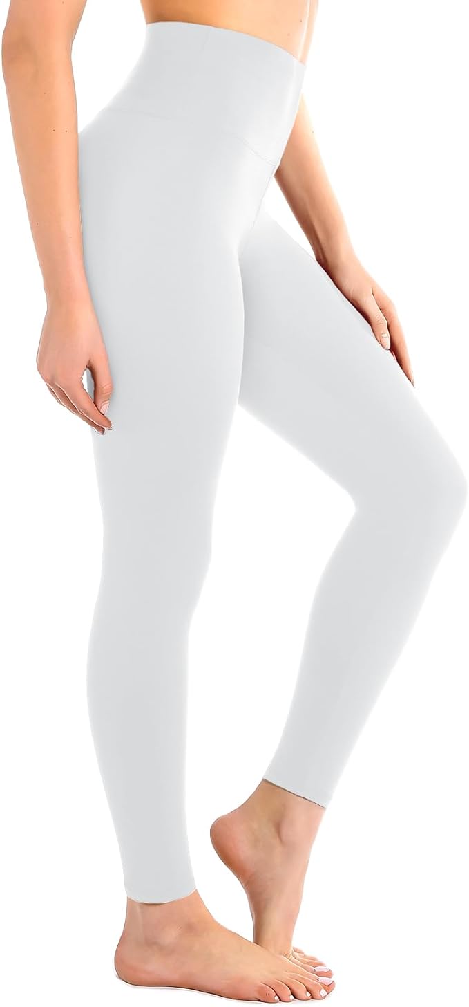 Leafigure High Waisted Leggings for Women- Soft No See-Through Yoga Pants for Gym Workout Running