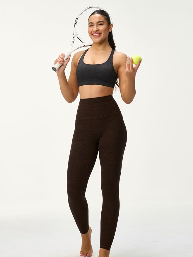 Women's Strappy Sports Bras Light Compression Crop Criss Cross Back Padded Workout Yoga Bra Supportive U Neckline