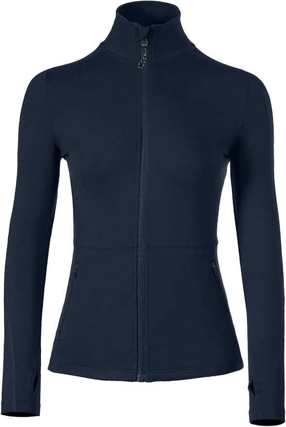 VUTRU Women's Workout Yoga Jacket Full Zip Running Athletic Track Jacket