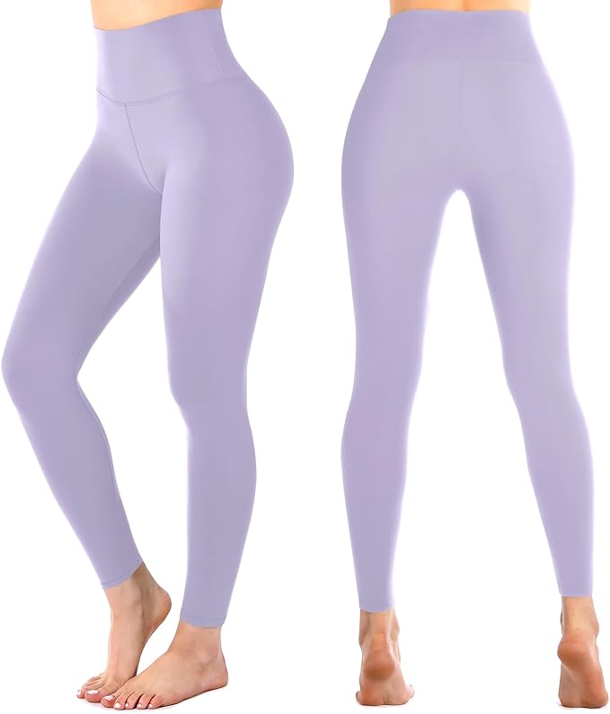 Leafigure High Waisted Leggings for Women- Soft No See-Through Yoga Pants for Gym Workout Running