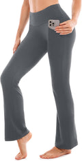 SINOPHANT Flare Leggings for Women with Pockets,High Waisted Tummy Control Bootcut Yoga Pants for Women Soft Bell Bottoms